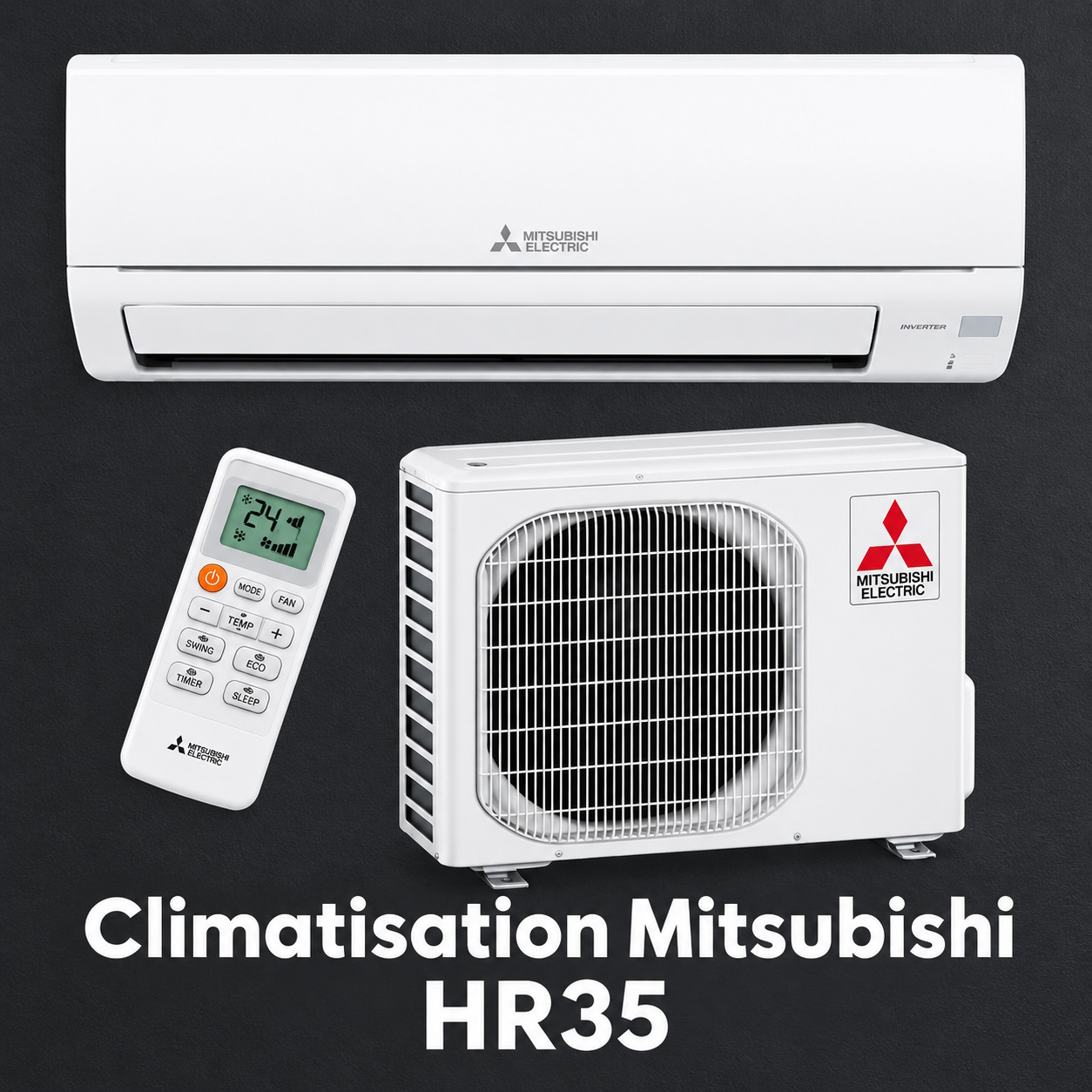 Climatiseur mono-split Mitsubishi HR35 3500W