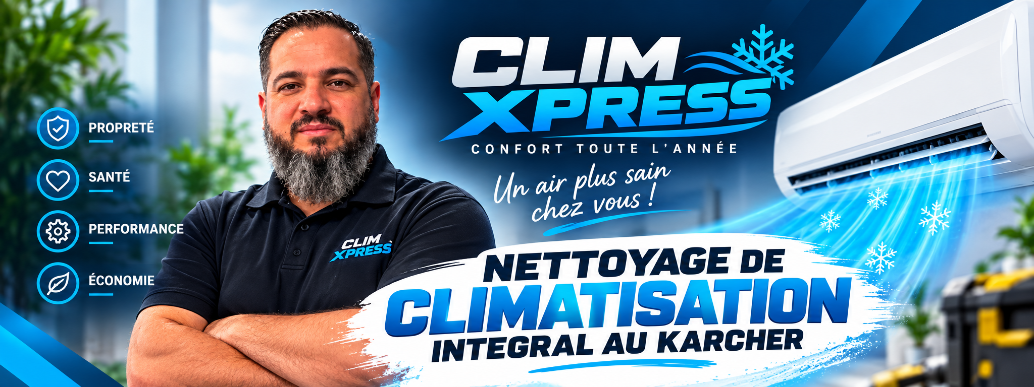 Clim Xpress — nettoyage de climatisation intégral au Karcher, confort toute l'année